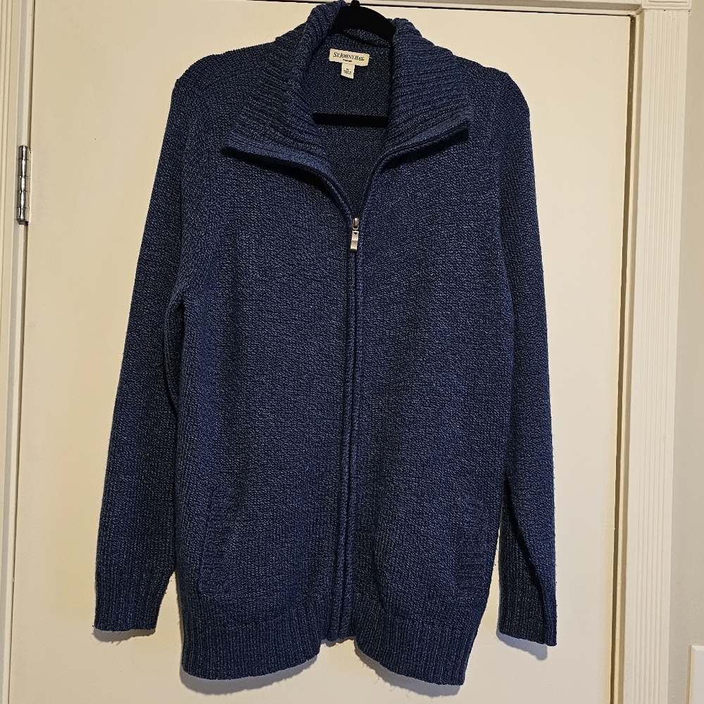 Blue St. John's Bay 1X Zip-up Jacket